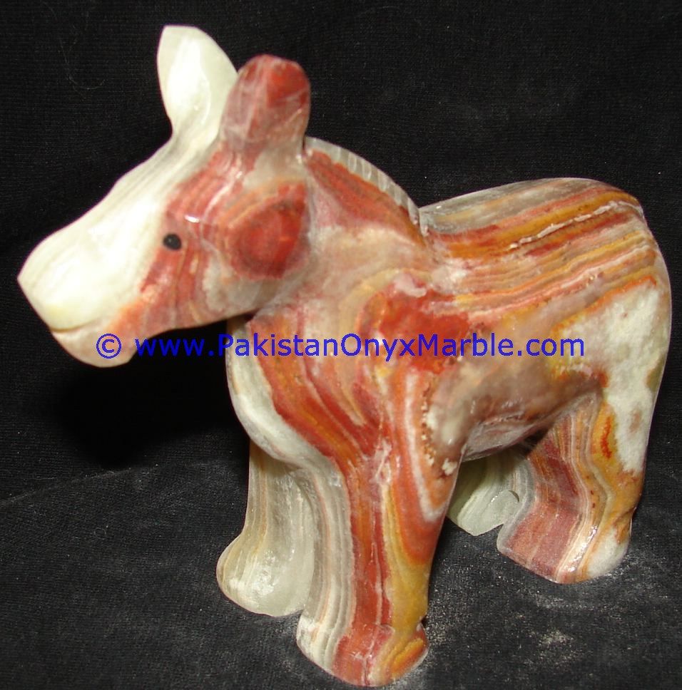 Onyx Carved donkey Statue-15