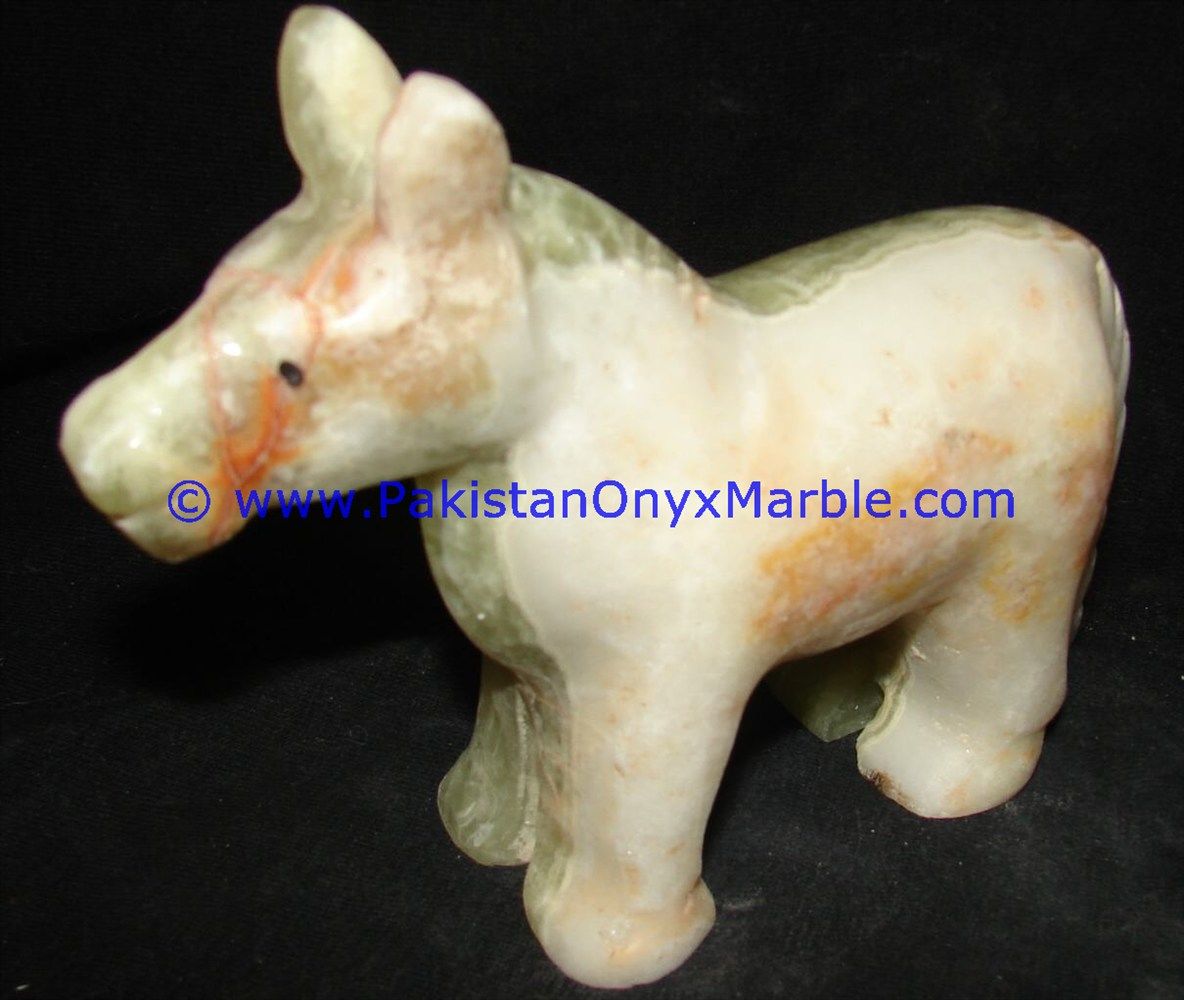 Onyx Carved donkey Statue-18