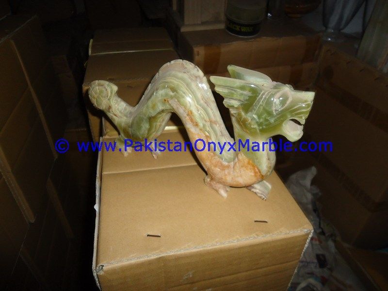 Onyx Carved dragon Statue-01