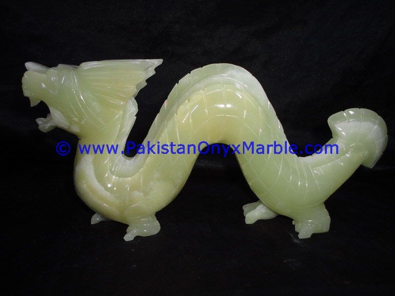 Onyx Carved dragon Statue-08