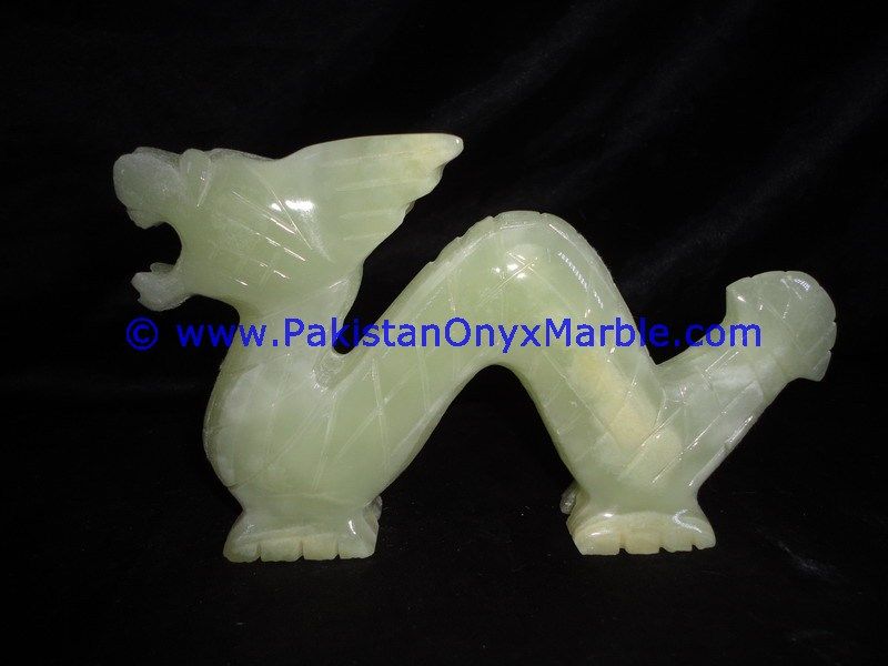 Onyx Carved dragon Statue-09