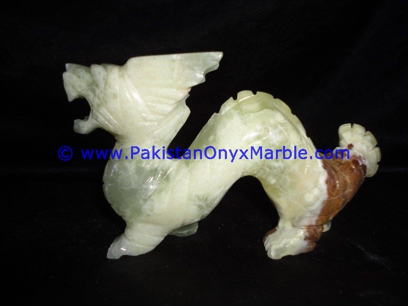 Onyx Carved dragon Statue-11