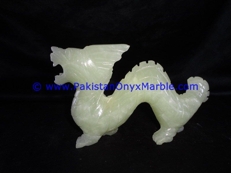 Onyx Carved dragon Statue-12