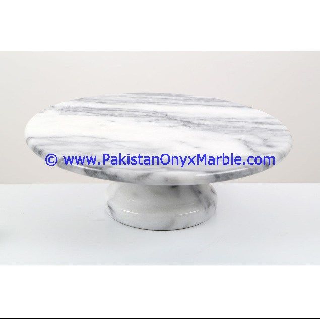 Gray Marble handcrafted pedestal fruit cake Bowls-01