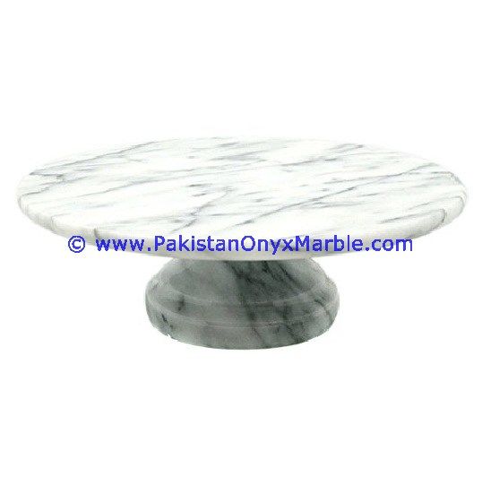 Gray Marble handcrafted pedestal fruit cake Bowls-03