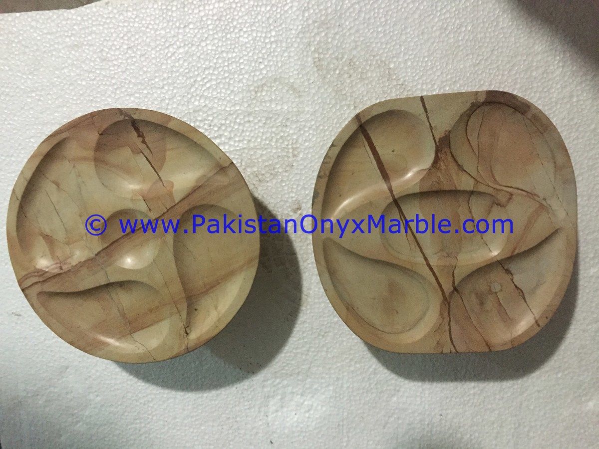 Teakwood Burmateak Marble handcrafted pedestal fruit cake Bowls-01