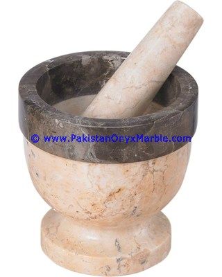 Multi Stone Marble Mortar and Pestles for crushing grinding medicine Herbs-02
