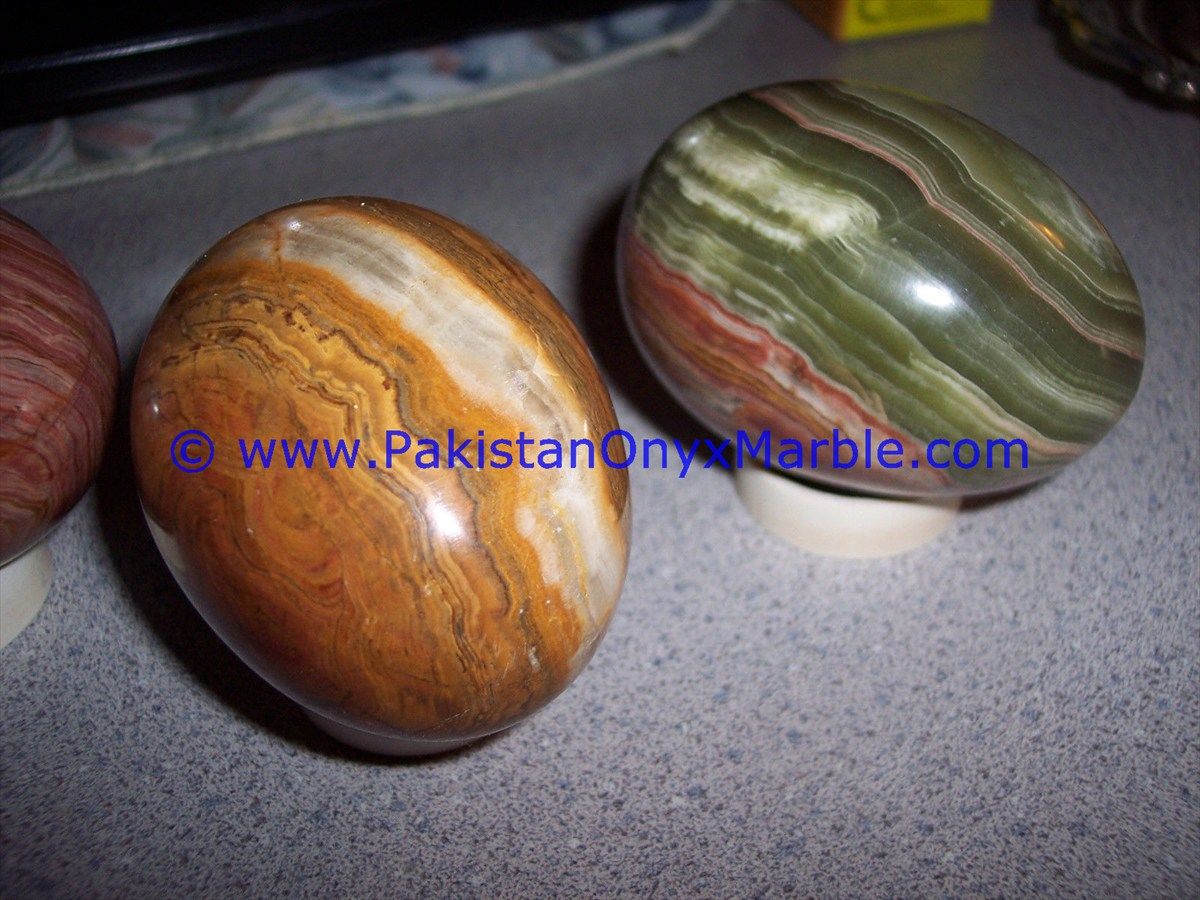 Onyx Bookends Egg Shaped-24
