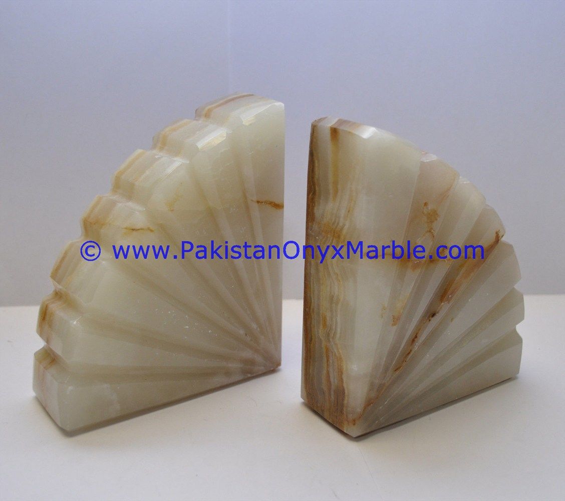 Onyx Bookends Shell Shaped-10