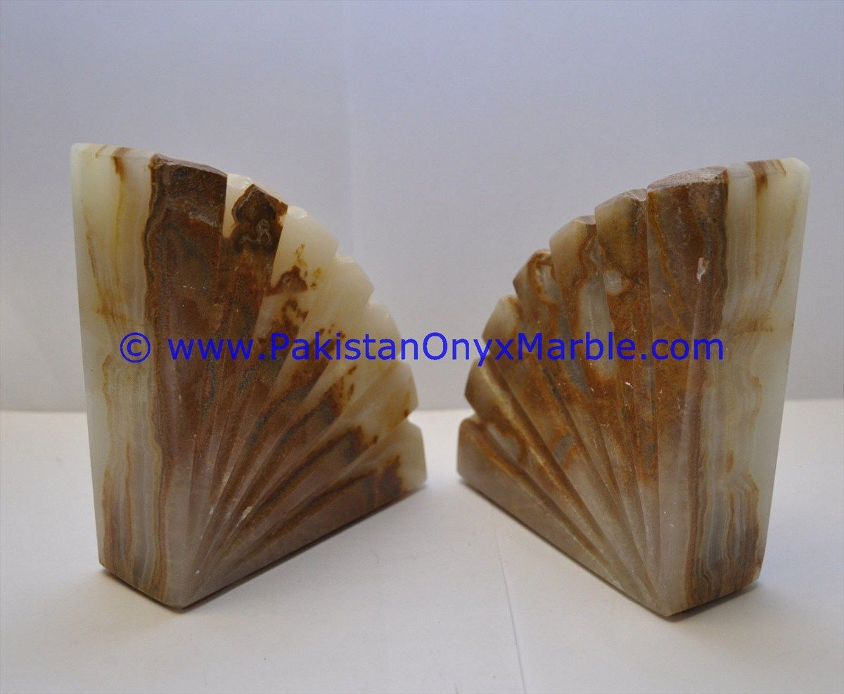 Onyx Bookends Shell Shaped-11