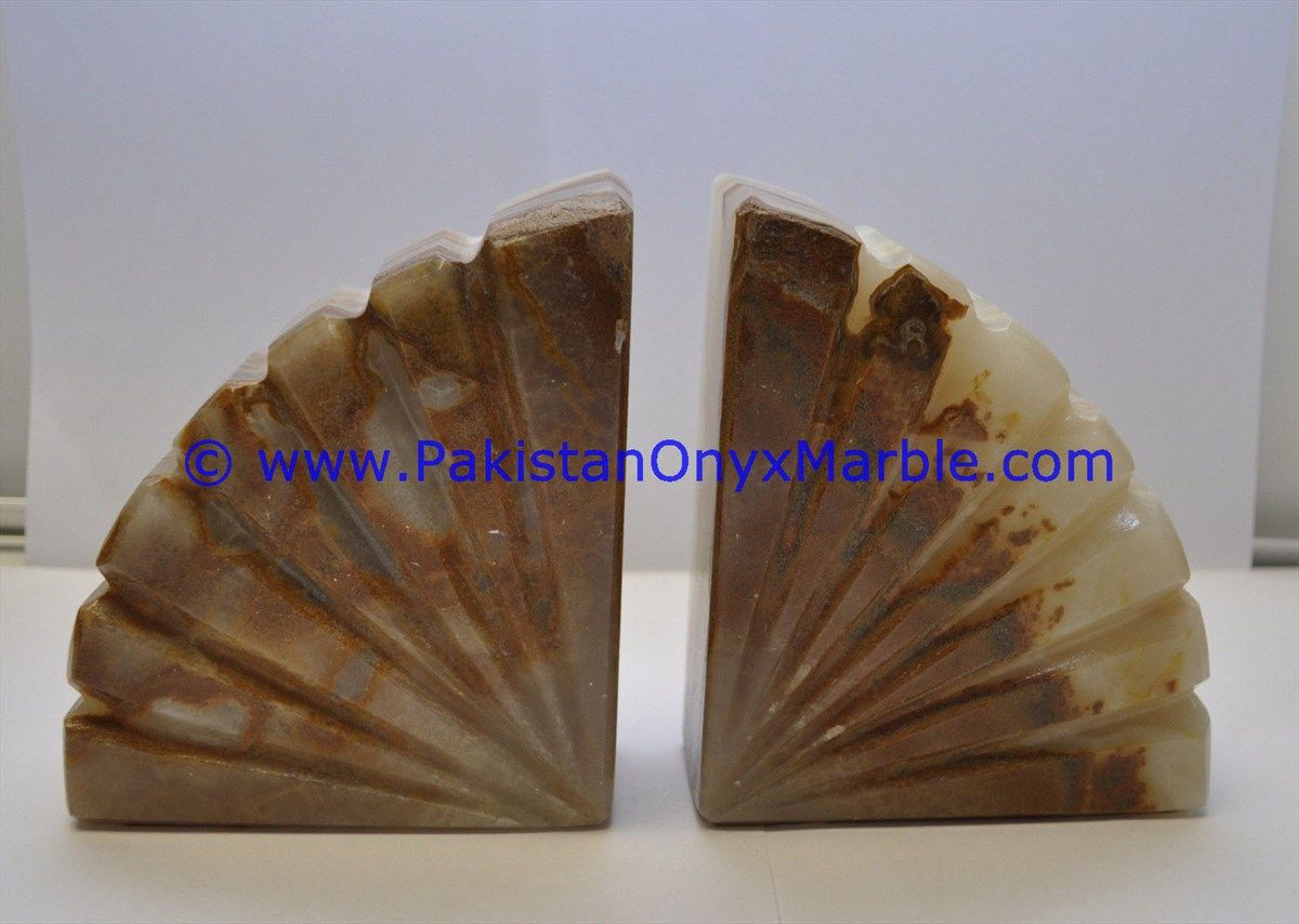Onyx Bookends Shell Shaped-12
