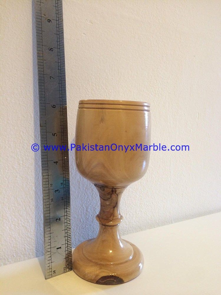 Marble Wine Glasses Goblets Teakwood Burmateak Handcrafted Set-03