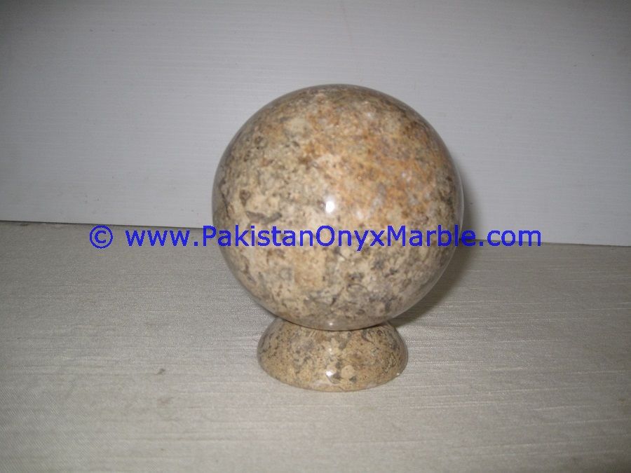 Fossil Corel Marble Sphere Handcarved Round Ball-01
