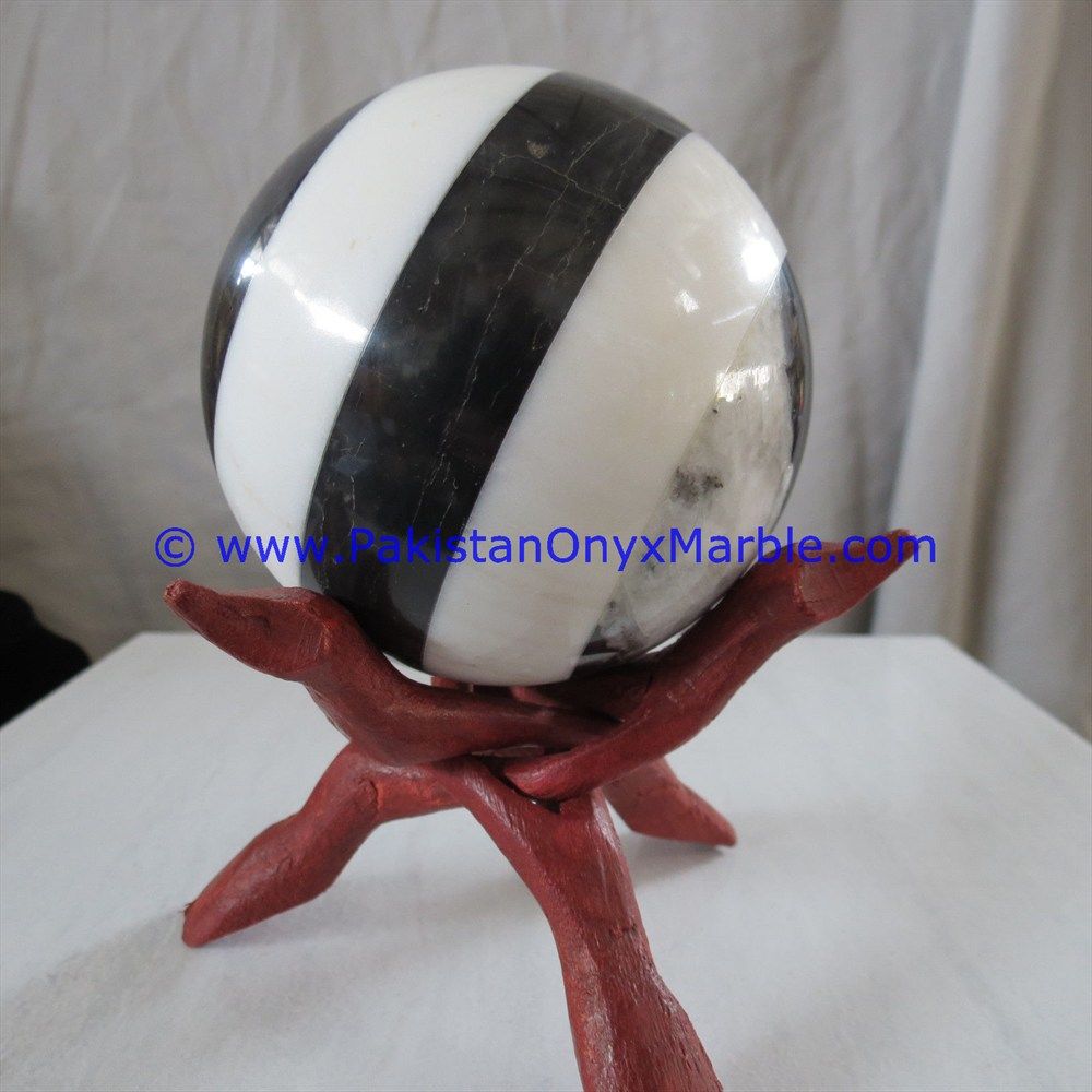 Multi Stone Marble Sphere Handcarved Round Ball-02