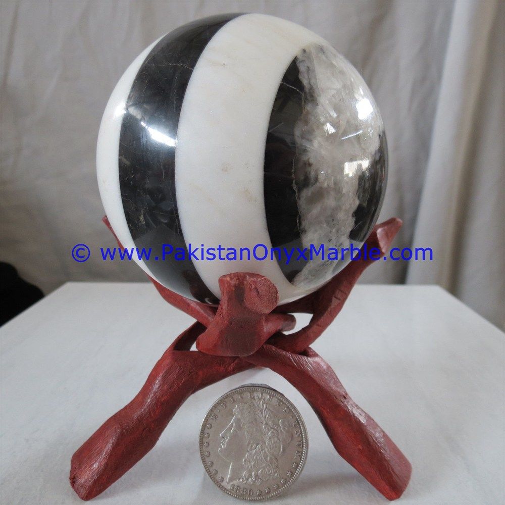 Multi Stone Marble Sphere Handcarved Round Ball-04
