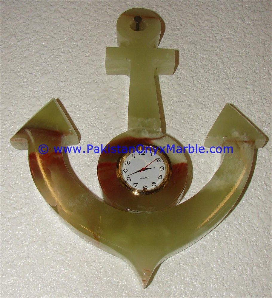 Onyx Clocks Anchor Shaped Handcarved-06