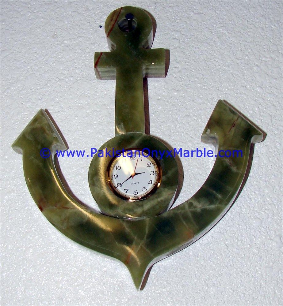 Onyx Clocks Anchor Shaped Handcarved-07