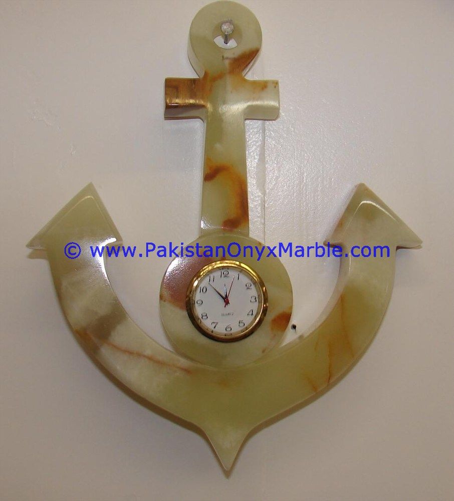 Onyx Clocks Anchor Shaped Handcarved-08