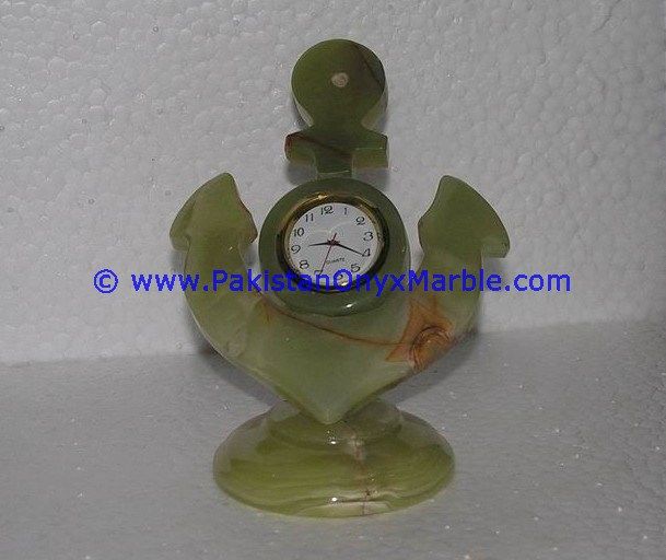 Onyx Clocks Anchor Shaped Handcarved-11