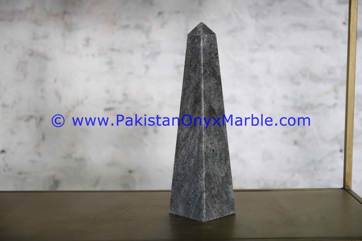 Gray Marble Obelisk Handcrafted Statue-02