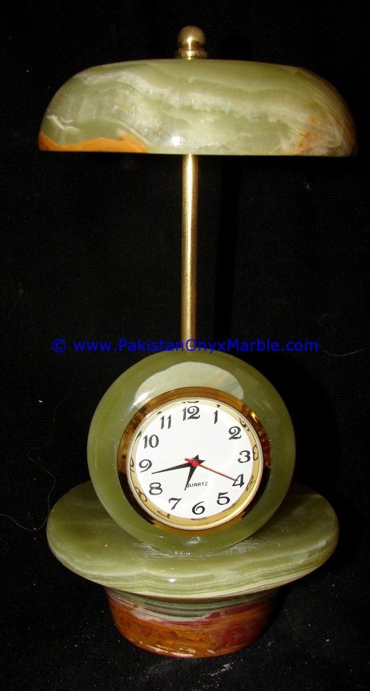 Onyx umbrella shaped clocks handcarved Home Decor Gifts-12