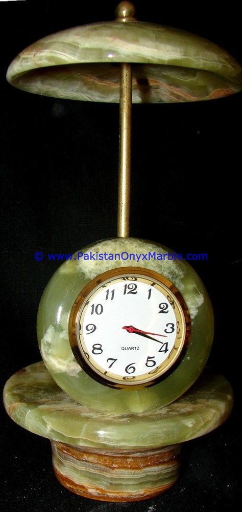 Onyx umbrella shaped clocks handcarved Home Decor Gifts-13
