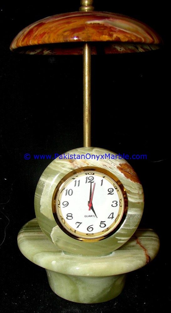 Onyx umbrella shaped clocks handcarved Home Decor Gifts-14