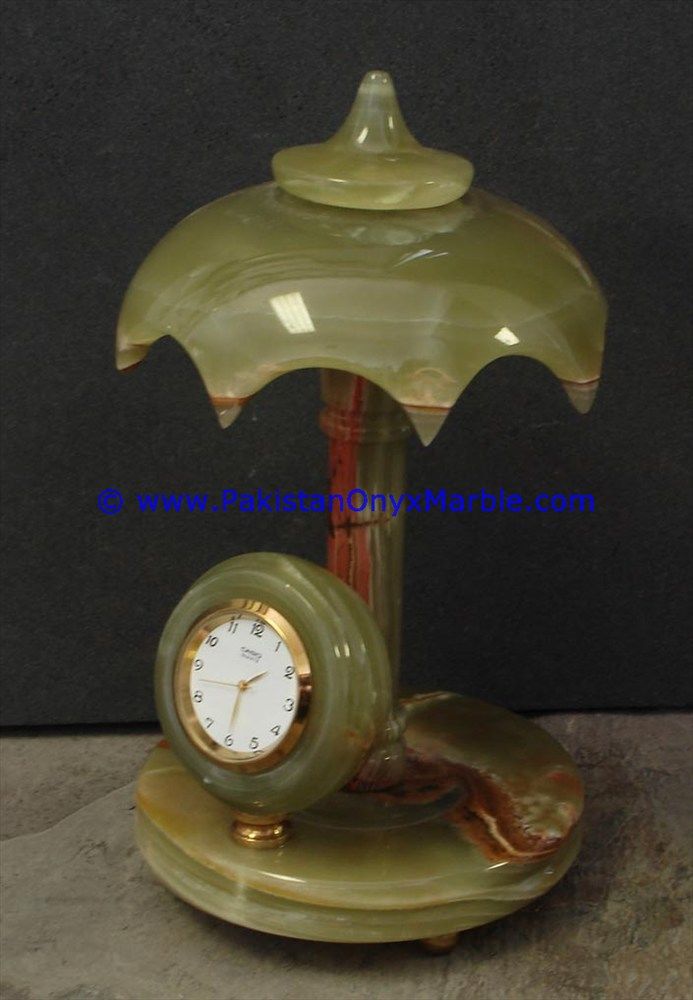 Onyx umbrella shaped clocks handcarved Home Decor Gifts-24