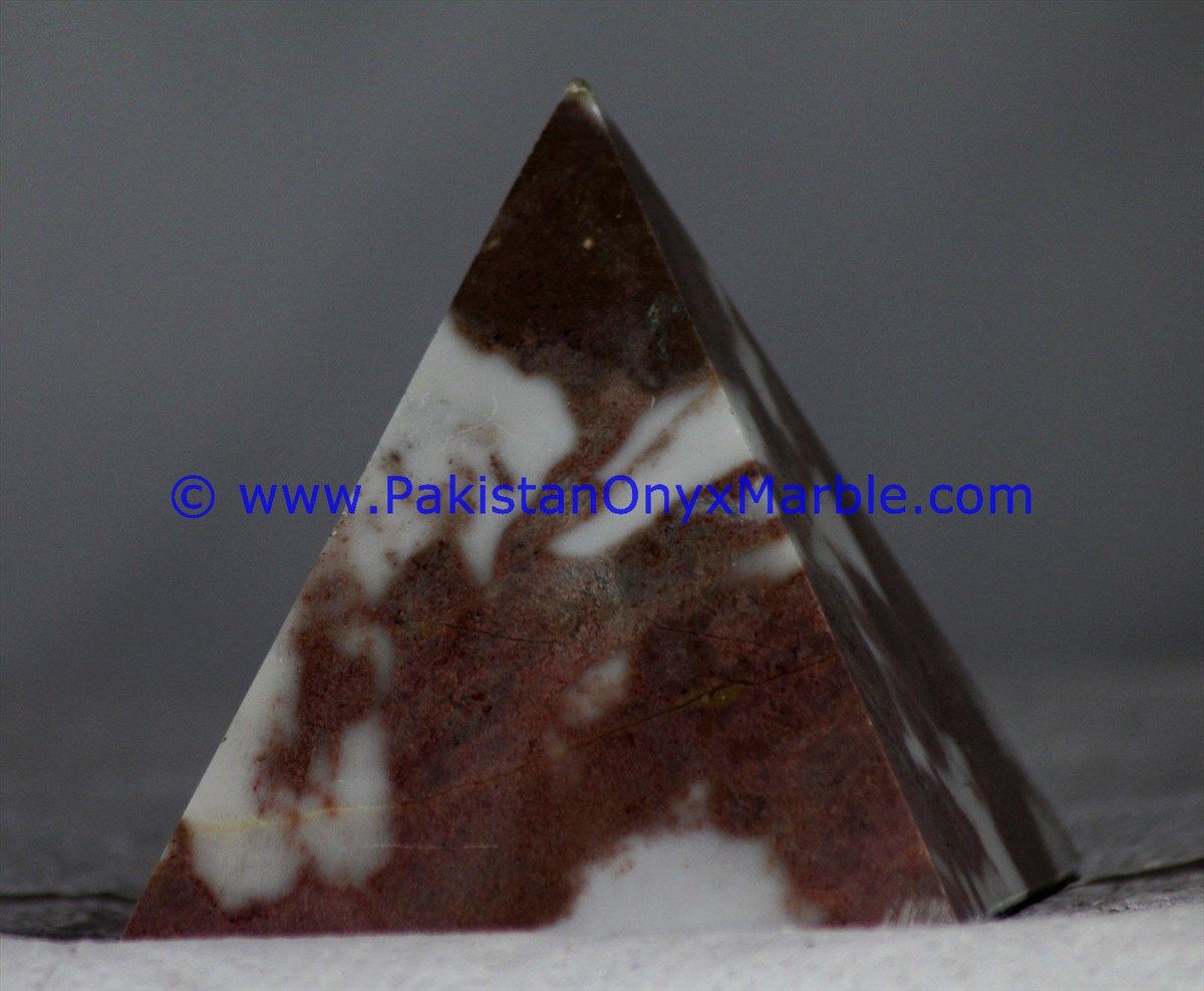 Red Zebra Marble Hancarved Natural Stone Pyramid-03