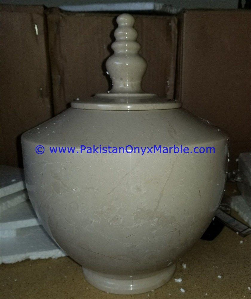 Verona Sahara Beige Marble Jars Trinket Container-01