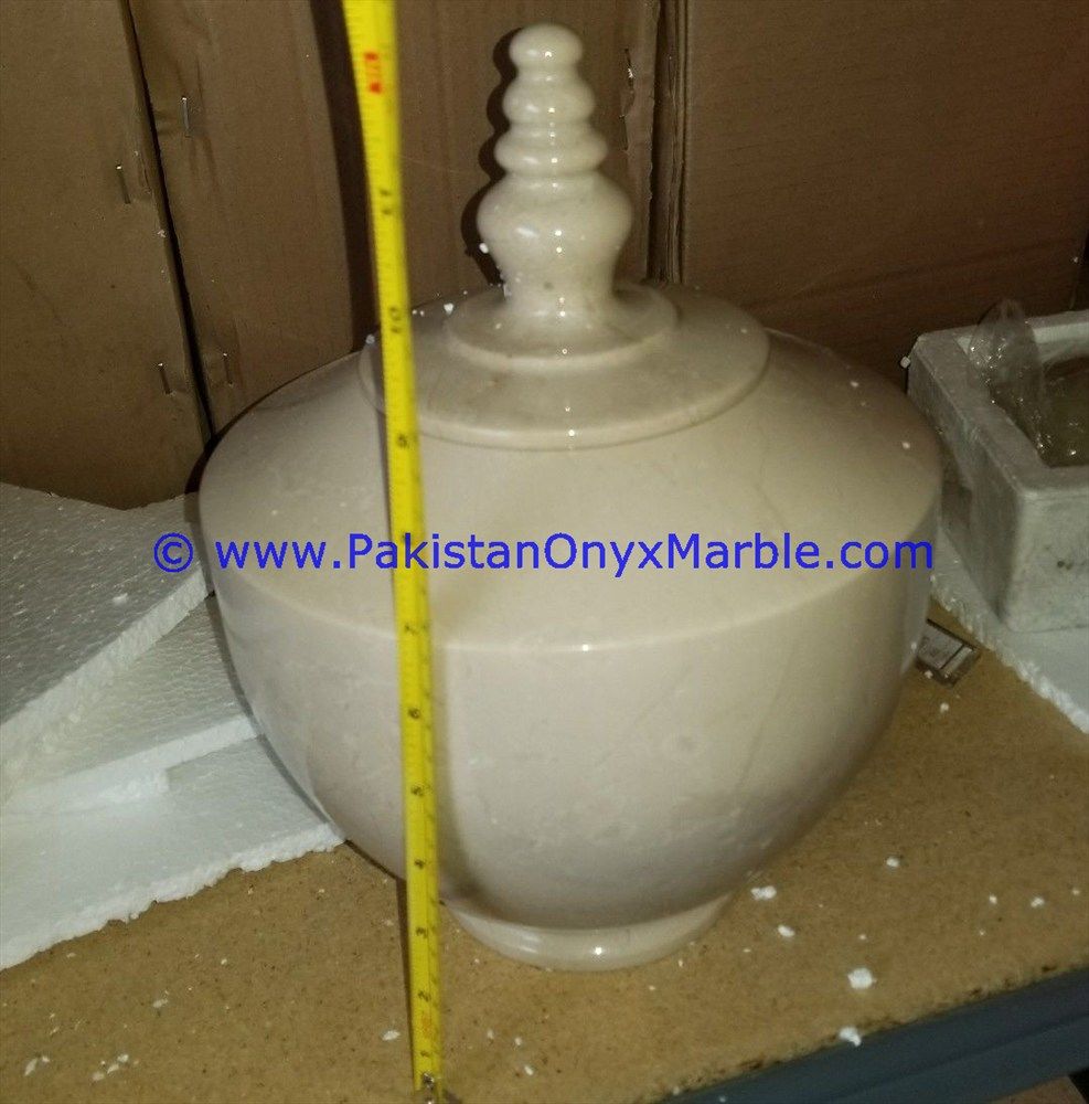 Verona Sahara Beige Marble Jars Trinket Container-02