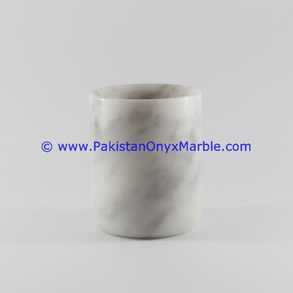 ziarat carrara white Marble Jars Trinket Container-01