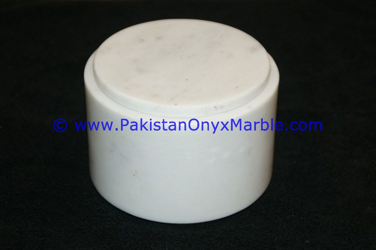 ziarat carrara white Marble Jars Trinket Container-03