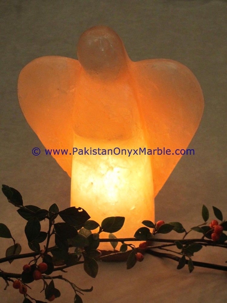 himalayan ionic salt crystal Angel lamp-11