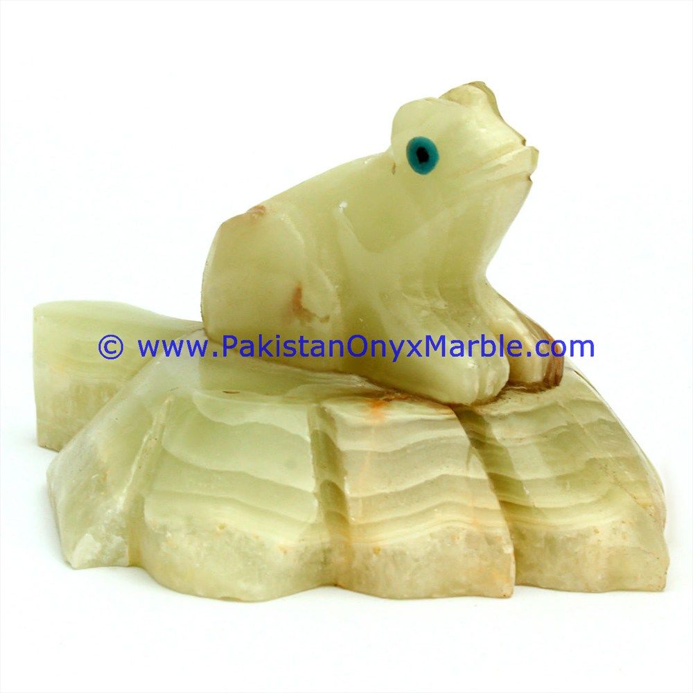 Onyx Carved onyx frog Statue-01