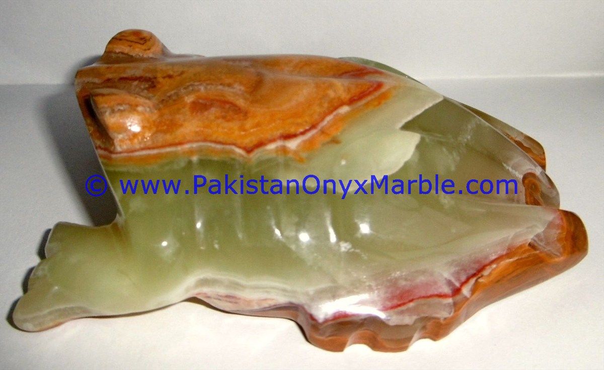 Onyx Carved onyx frog Statue-05