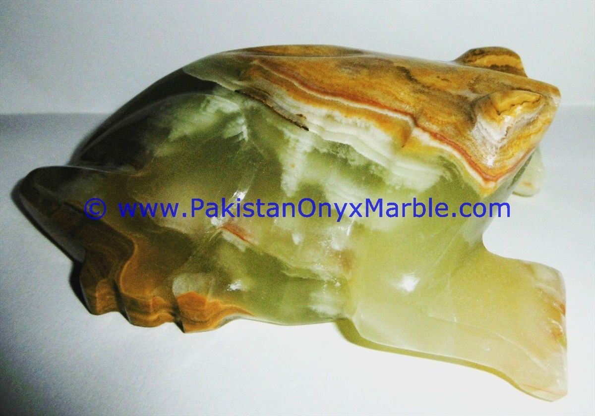 Onyx Carved onyx frog Statue-06