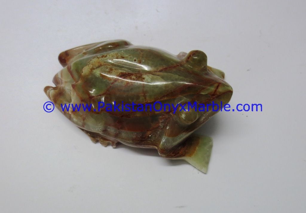 Onyx Carved onyx frog Statue-13