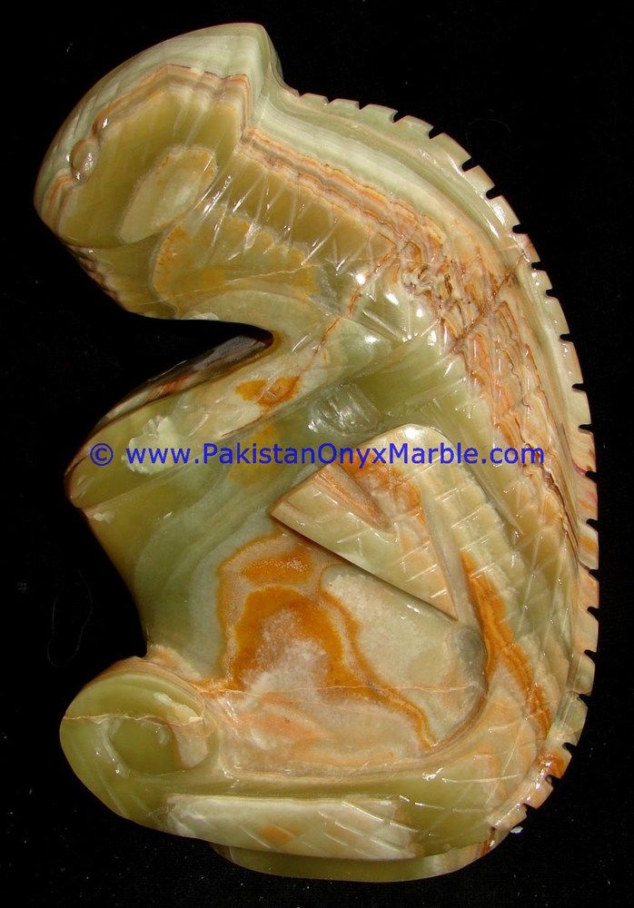 Onyx Carved lizard Statue-03