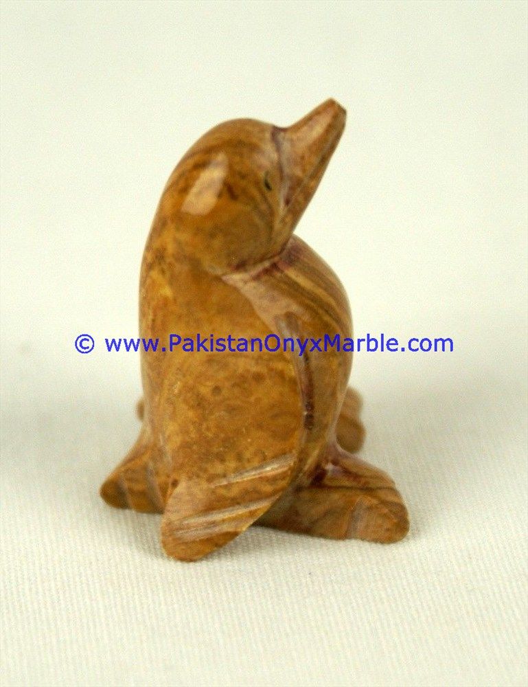 Onyx Carved Penguin Statue-03