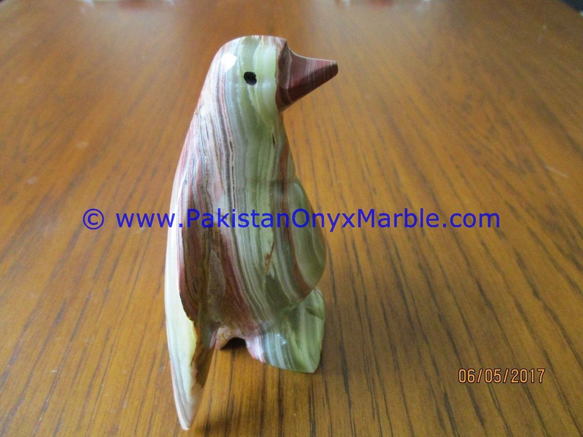 Onyx Carved Penguin Statue-06