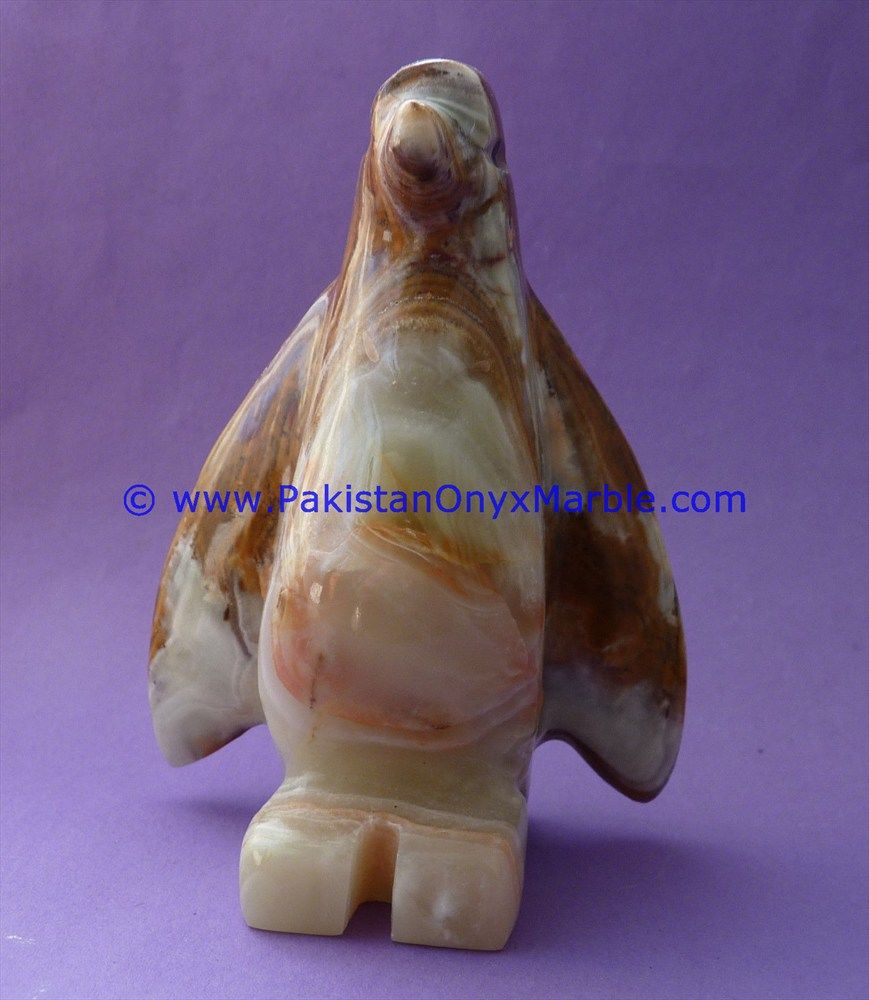 Onyx Carved Penguin Statue-10