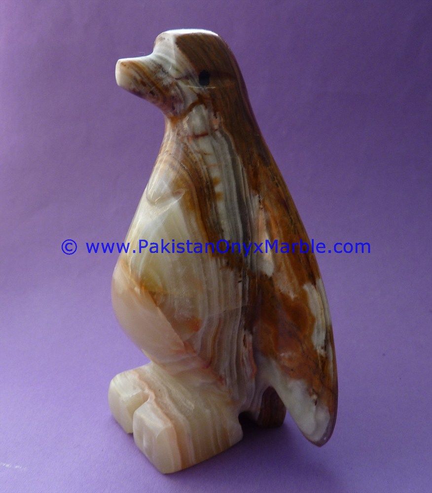Onyx Carved Penguin Statue-12