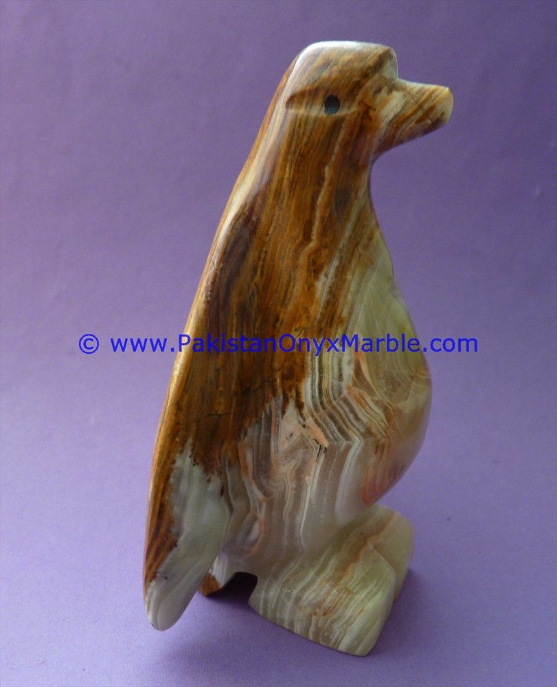 Onyx Carved Penguin Statue-13