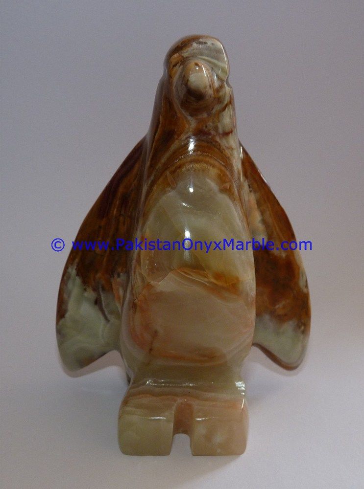 Onyx Carved Penguin Statue-14