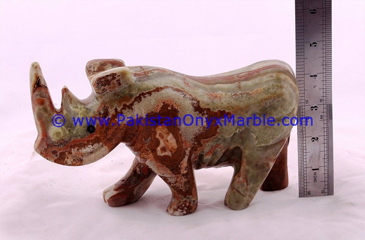 Onyx Carved Rhino Statue-05