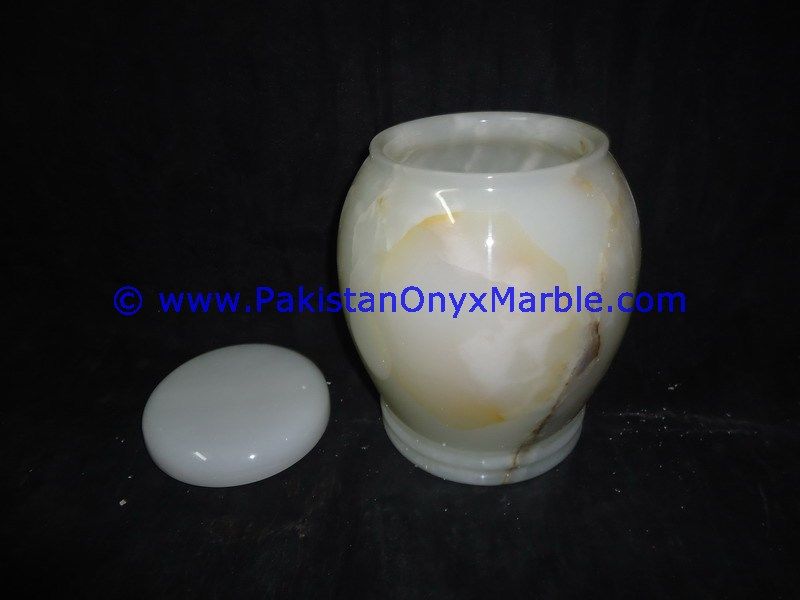 Onyx handcarved Ashes cremation white Onyx Urns-03