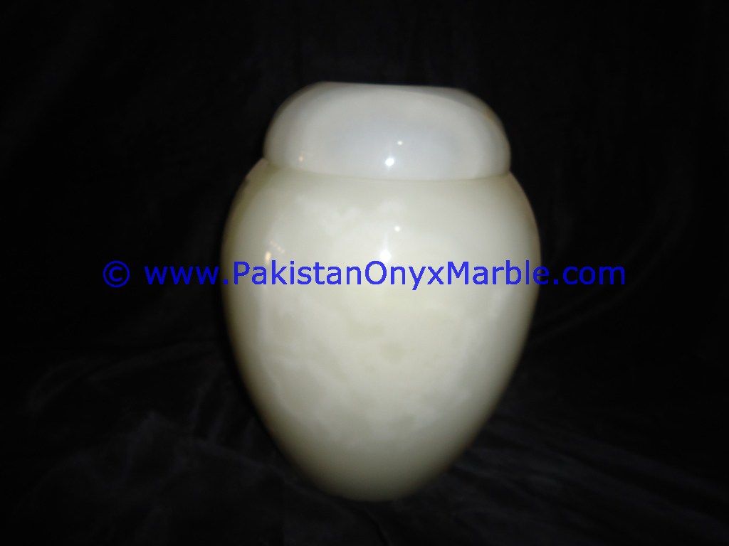 Onyx handcarved Ashes cremation white Onyx Urns-09