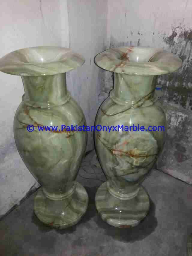 Onyx Flowers Vases green Onyx  Planters Pot home office decor-08