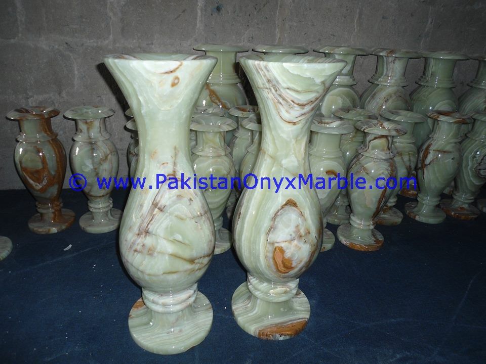 Onyx Flowers Vases green Onyx  Planters Pot home office decor-11